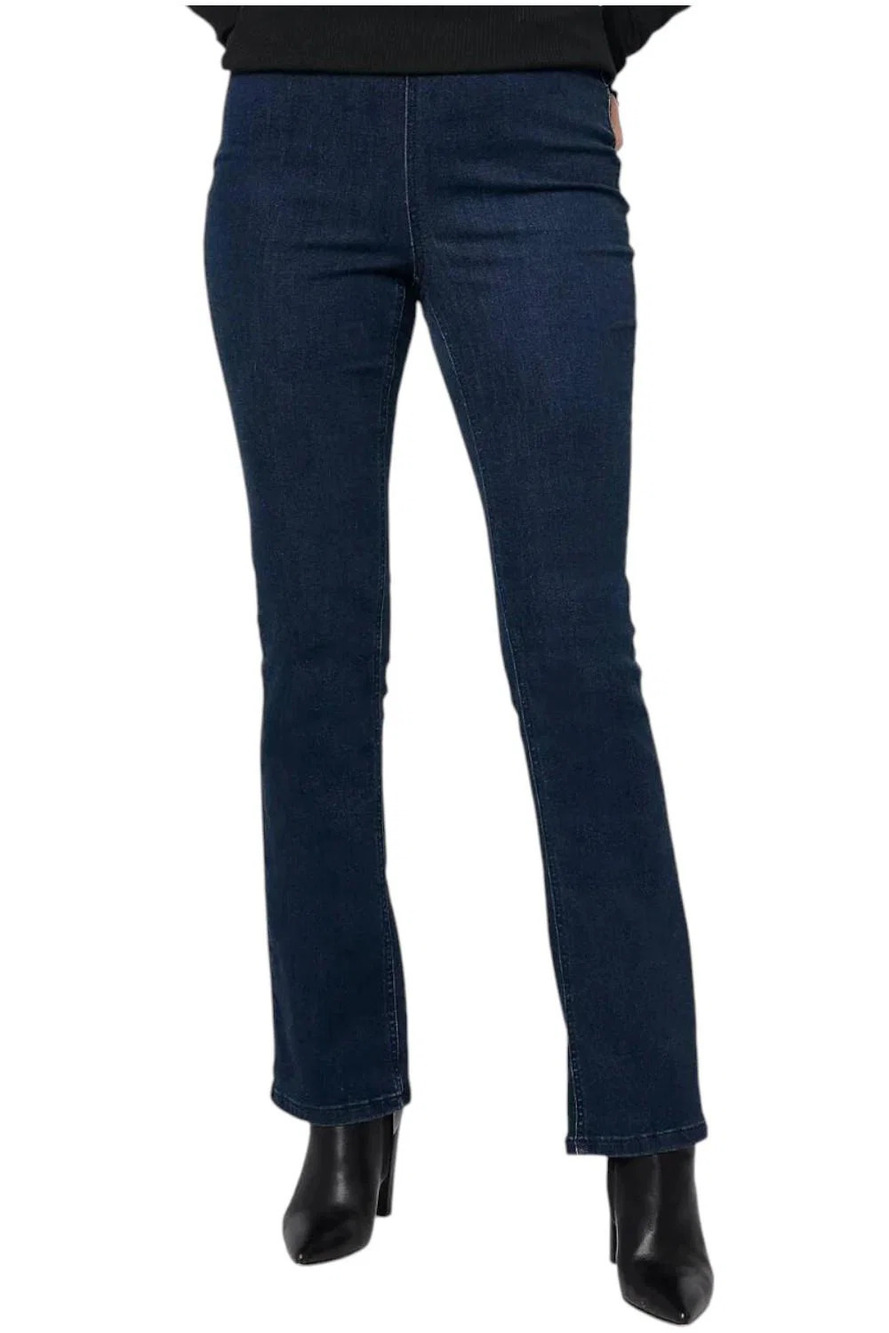 Denim & Co. Signature Women's Perfect Flex Pull-On Jeans Drk Wash - Tall